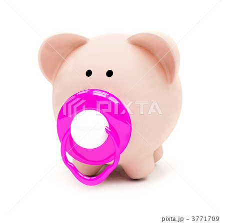Baby piggybank isolated 3771709