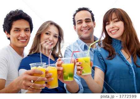 Friends with cocktails 3772599