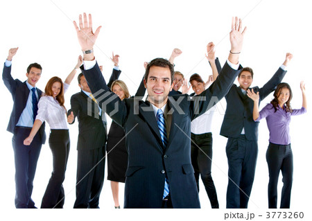 Excited group of executives Excited group of executives 3773260