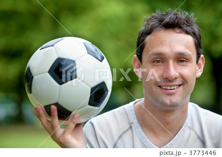 Man with a soccer ball Man with a soccer ball 3773446