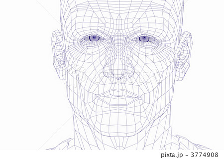 wire frame cyber man face wire frame cyber man face 3774908