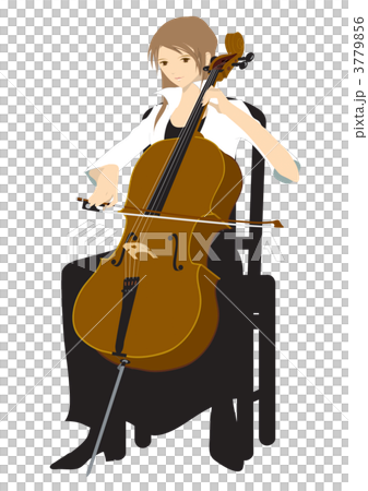 チェロを弾く女性のイラスト素材 [3779856] - PIXTA