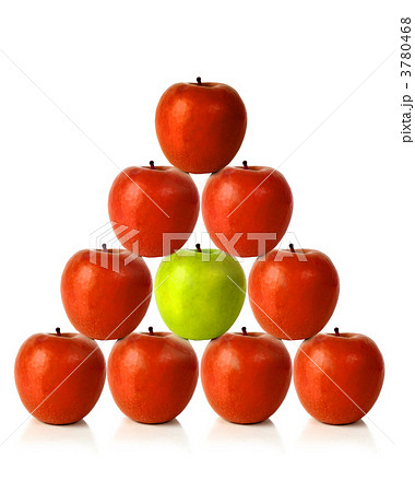 red apples on a pyramid shape - be different 3780468