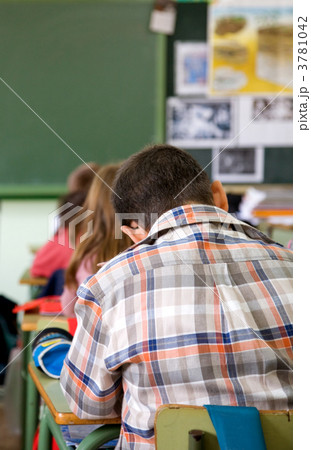 kids in a primary school classroom kids in a primary school classroom 3781042