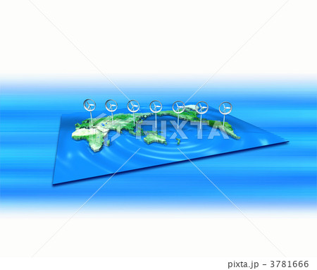 風レンズ風車の風景 風力発電のイラスト素材