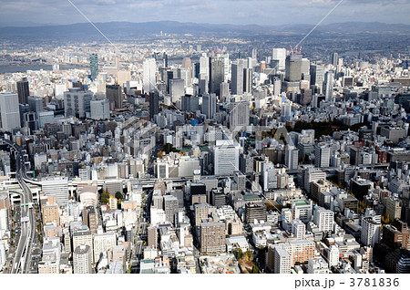大阪市西区を空撮 3781836