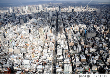 大阪の堺筋を空撮 3781840