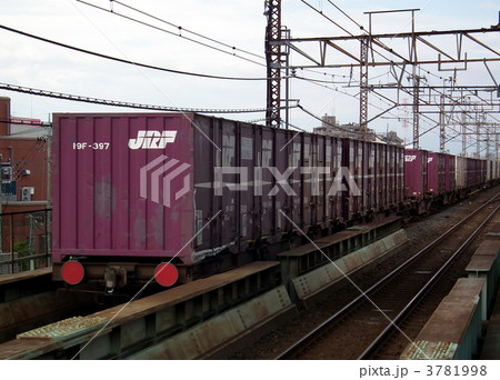 貨物列車（後追い）　コンテナ　西浦和駅 3781998