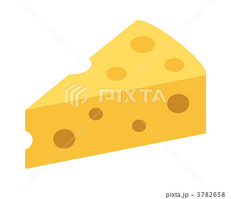 穴あきチーズのイラスト素材 3782658 Pixta