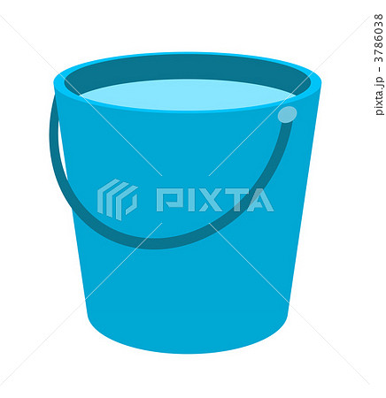 水の入ったバケツのイラスト素材 3786038 Pixta