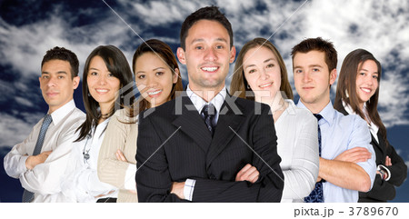 confident business man and his business team 3789670