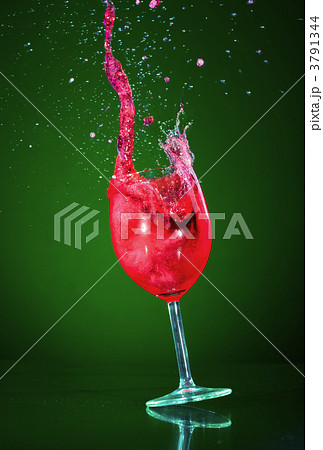 Glass with wine 3791344