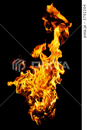 Fire photo on a black background Fire photo on a black background 3792204