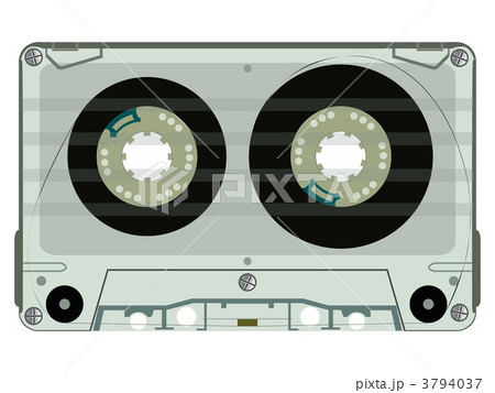 audio tape casette isolated on white 3794037