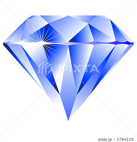 blue diamond isolated on white 3794229