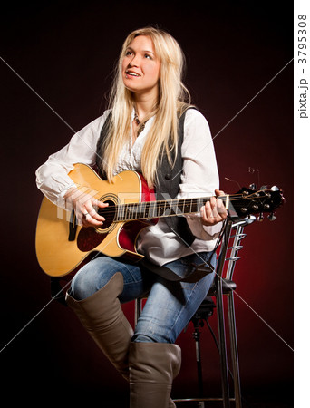 girl with a guitar girl with a guitar 3795308
