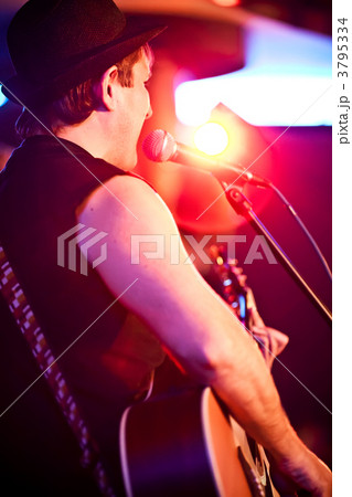 musician plays a guitar musician plays a guitar 3795334