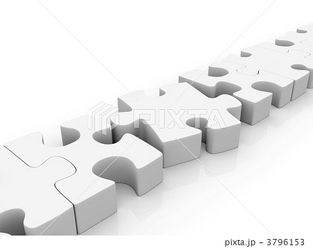 3D puzzle isolated 3D puzzle isolated 3796153