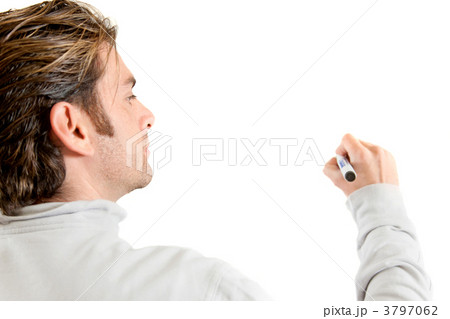 Man writing with a marker Man writing with a marker 3797062