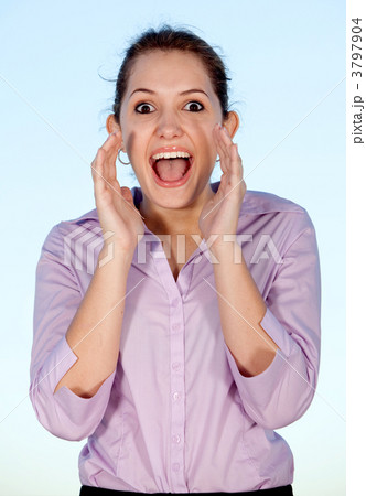 Business woman screaming Business woman screaming 3797904