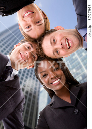 Business team - heads together 3797948