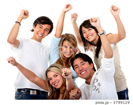 Excited group of people 3799129