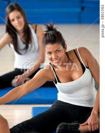 Woman stretching 3801562