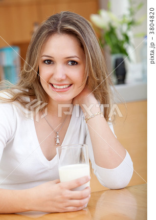 Girl drinking milk Girl drinking milk 3804820