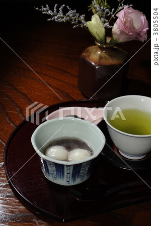白玉　ぜんざい　お茶　花 3805504