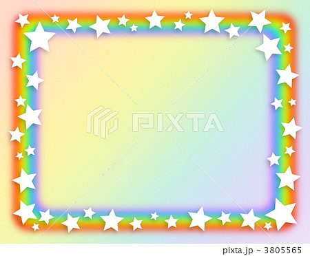 星のフレームのイラスト素材 3805565 Pixta