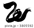 干支(巳) 墨絵 3805592