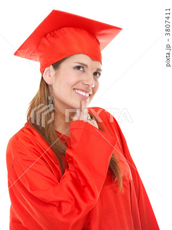 Thoughtful graduation woman Thoughtful graduation woman 3807411