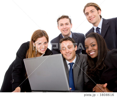 Business team on a laptop 3808616