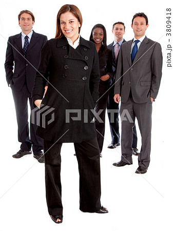 business woman and her team 3809418