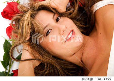 Woman with roses Woman with roses 3813455