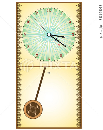 wooden pendule clock 3816843