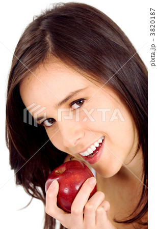 girl eating an apple girl eating an apple 3820187