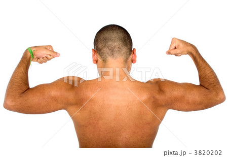 muscular male from the back 3820202