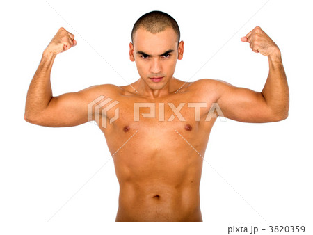 strong guy showing muscles 3820359