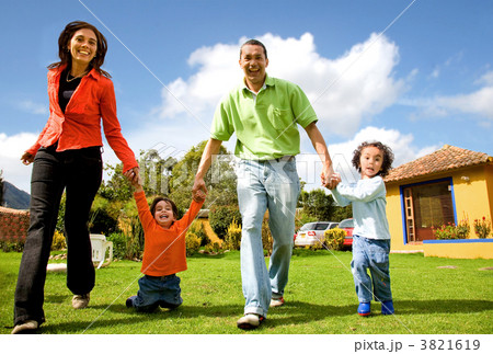 happy family having fun outdoors 3821619