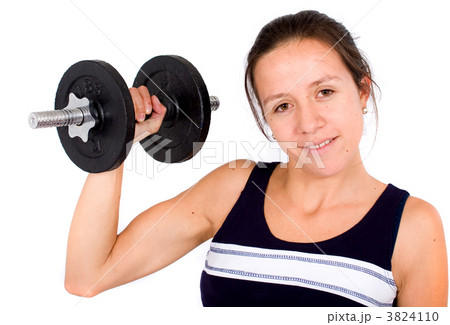 girl lifting freeweights 3824110