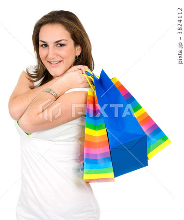 girl with shopping bags 3824112