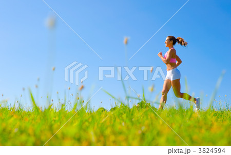 Athletic Woman Exercising 3824594