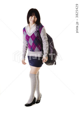 Chinese school girl portrait. 3825429