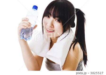 Chinese girl after a workout. 3825527