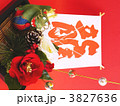 辰年　龍の凧と花 3827636