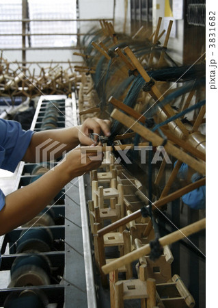 Working at silk factory Working at silk factory 3831682
