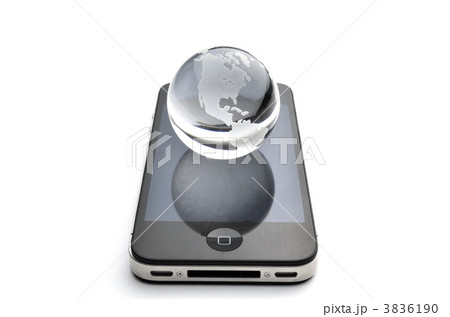 スマホ　黒　地球　アメリカ 3836190