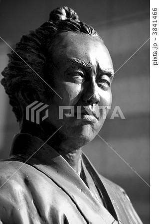 坂本龍馬像モノクロ 3841466