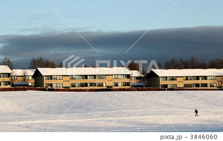 buildings in snow 3846060